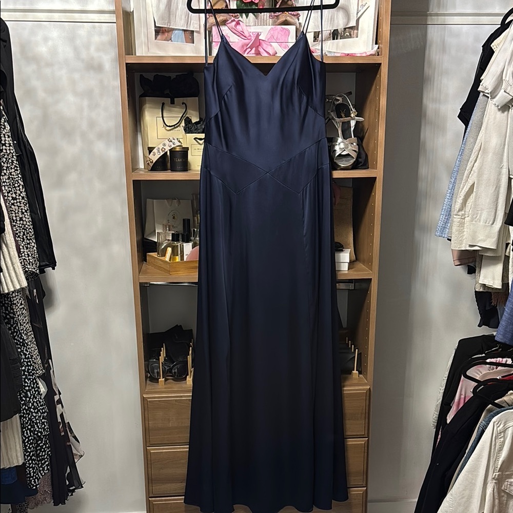 Elegant Navy Blue Women's Dress